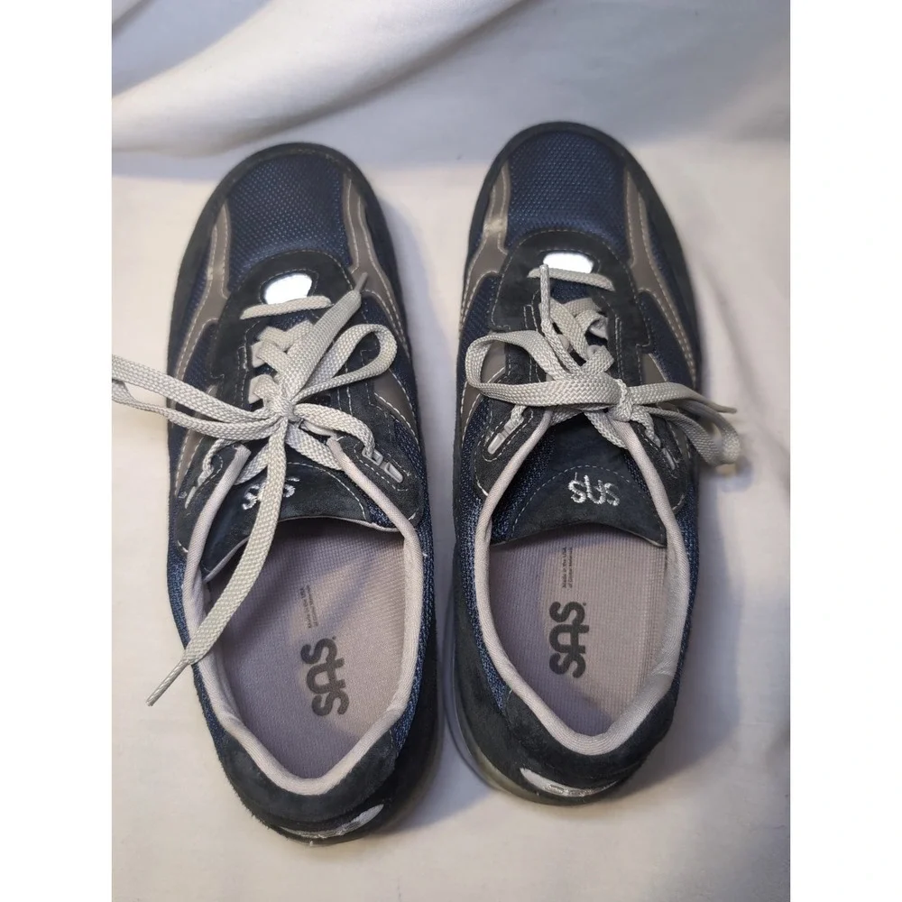 SAS Journey Mesh Mens Shoes Sz 13 M Athletic Running Blue Mesh Lace Up Sneakers